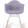 Rocking Chair Modern Fabric Upholstered – Nordic Style - Nordika image 7
