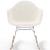 Rocking Chair Bouclé with Arms – Scandinavian Design with Steel and Wood - Nordika image 7