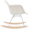 Rocking Chair Bouclé with Arms – Scandinavian Design with Steel and Wood - Nordika image 7