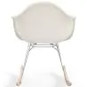 Rocking Chair Bouclé with Arms – Scandinavian Design with Steel and Wood - Nordika image 7