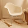 Rocking Chair Bouclé with Arms – Scandinavian Design with Steel and Wood - Nordika image 7