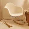 Rocking Chair Bouclé with Arms – Scandinavian Design with Steel and Wood - Nordika image 7