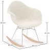 Rocking Chair Bouclé with Arms – Scandinavian Design with Steel and Wood - Nordika image 7