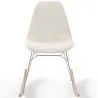 Rocking Chair  Minimalist Bouclé – Nordic Style with Wood and Steel Base - Skögur image 7