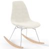 Rocking Chair  Minimalist Bouclé – Nordic Style with Wood and Steel Base - Skögur image 7