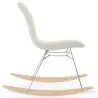 Rocking Chair  Minimalist Bouclé – Nordic Style with Wood and Steel Base - Skögur image 7