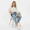 Chair with arms - Upholstered bouclé - Scandinavian - Dining room, office or waiting room - Nordika image 7