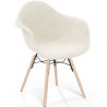 Chair with arms - Upholstered bouclé - Scandinavian - Dining room, office or waiting room - Nordika image 7