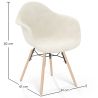 Chair with arms - Upholstered bouclé - Scandinavian - Dining room, office or waiting room - Nordika image 7