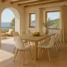 Dining chair Scandinavian upholstered in bouclé – Dining or desk - Skögur image 7