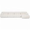 Modular Sofa Chaise Longue Upholstered in Bouclé Fabric - 4/5 seats - Bianca image 7
