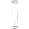 Buy Floor Lamp - Living Room Lamp with Crystal Buttons - Savoni Transparent 53532 - in the UK
