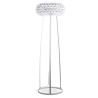Buy Floor Lamp - Large Living Room Lamp with Crystal Buttons - Savoni Transparent 53533 - in the UK