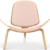 Designer Armchair - Scandinavian Armchair - Fabric Upholstery - Peach - Lucy image 7