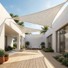 Awning 3x3x3M Macramé - 100 % Natural shade sail image 7