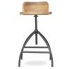 Buy Industrial Design Stool - Retro - Wood and Metal - Onawa Natural wood 58481 - prices