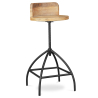 Buy Industrial Design Stool - Retro - Wood and Metal - Onawa Natural wood 58481 - prices