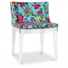 Buy Dining Chair - Transparent Legs - Patterned Design - Mademoiselle Transparent 54118 - prices