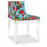 Buy Dining Chair - Transparent Legs - Patterned Design - Mademoiselle Transparent 54118 in the United Kingdom
