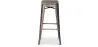 Industrial Design Bar Stool - Wood & Steel - 76cm - Stylix image 7