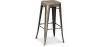 Industrial Design Bar Stool - Wood & Steel - 76cm - Stylix image 7