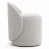 Stool Low Round – Upholstered Seat with Backrest – Yaby image 7