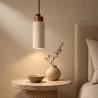 Ceiling Light Pendant Wood & Travertine - Élodie  image 7
