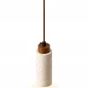 Ceiling Light Pendant Wood & Travertine - Élodie  image 7