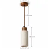 Ceiling Light Pendant Wood & Travertine - Élodie  image 7