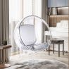 Designer hanging armchair - Faux leather upholstery - Popi image 7