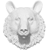 Buy Wall Decoration - White Bear Head - Uka White 55732 - in the UK