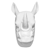 Buy Wall Decoration - White Rhino Head - Uka White 55733 - in the UK