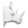 Buy Wall Decoration - White Rhino Head - Uka White 55733 - prices