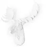 Wall Decoration - White Moose Head - Uka image 7