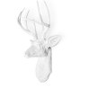 Buy Wall Decoration - White Deer Head - Uka White 55737 in the United Kingdom