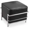 Square footrest - Leather upholstered - Kart image 7