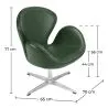 Armchair with Armrests - Upholstered in Faux Leather - Svin image 7