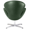 Buy Armchair with Armrests - Upholstered in Faux Leather - Svin Green 13663 in the United Kingdom