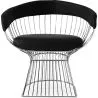 Dining Chair with Armrests - Leatherette and Metal - Barrel image 7