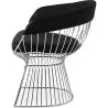 Dining Chair with Armrests - Leatherette and Metal - Barrel image 7
