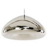 Buy Ceiling Lamp - Chrome Metal Pendant Lamp - 30cm - Nullify Silver 58221 - in the UK