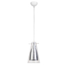Buy Ceiling Lamp - Pendant Lamp - Steel and Glass - Apolo Steel 58222 - in the UK