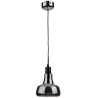 Buy Ceiling Lamp - Pendant Lamp - Chrome Metal - Medium - Blake Grey transparent 58227 - in the UK