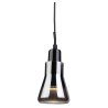 Buy Ceiling Lamp Design - Small Chrome Metal Pendant - Carter Grey transparent 58228 - prices