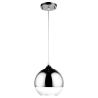 Buy  Globe Design Ceiling Lamp - Chrome Metal Pendant Lamp - 40cm - Speculum Silver 58258 - in the UK