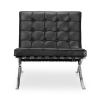Buy Design Armchair - Upholstered in Leather - Town Black 58261 - in the UK