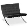 Design Armchair - Upholstered in Leather - Town image 7