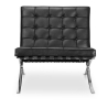 Buy Design Armchair - Upholstered in Faux Leather - Town Black 58262 - in the UK