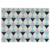 Buy Rhombus Design Rug - Wool - Wally Blue 58284 - in the UK