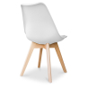 Buy Office Chair - Dining Chair - Scandinavian Style - Denisse White 58293 with a guarantee